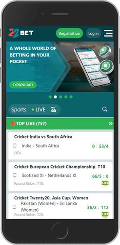 Best Betting apps in Goa - 22bet