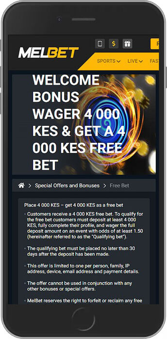 A 4,000 KES Free Bet Welcome Bonus
