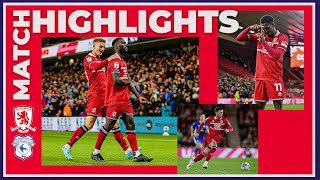 Match Highlights | Boro 2 Cardiff 0 | Matchday 10