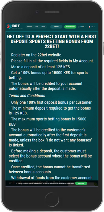 A Welcome Bonus up to 15000 KES
