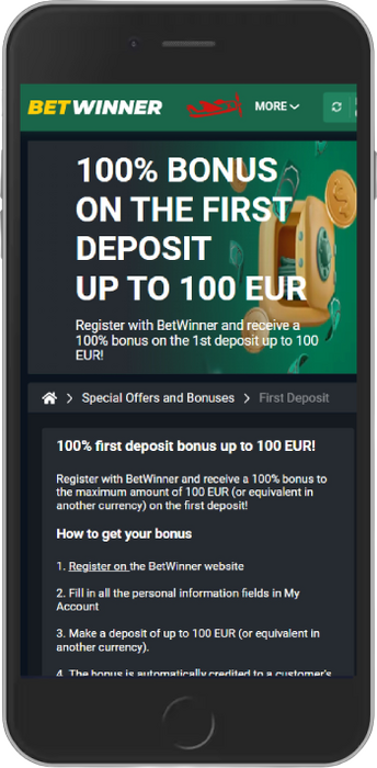 100% First Deposit Bonus up to €100 