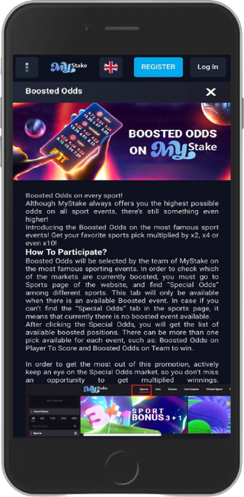 Boosted Odds Up To x10