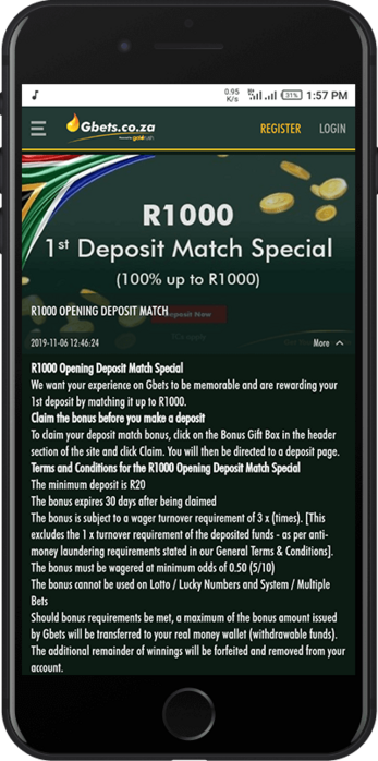 First deposit bonus!